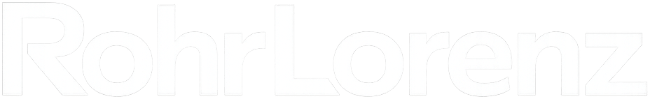 RohrLorenz Logo Wortmarke Weiß